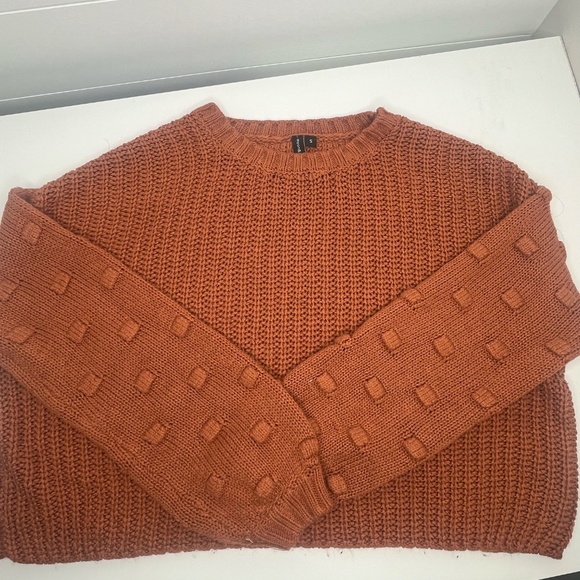 Moon & Madison Orange Fall Sweater Size Small - Picture 4 of 4
